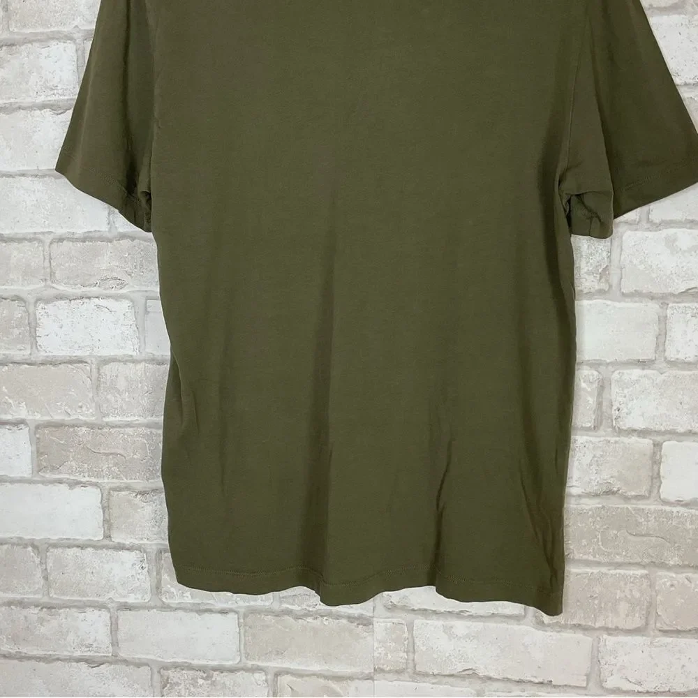 True Religion Men's Olive Green LA California Tee Size M